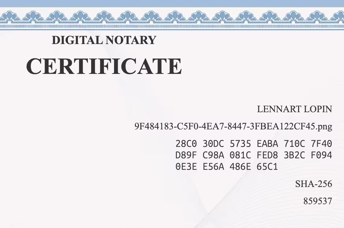 Digital Notary Image